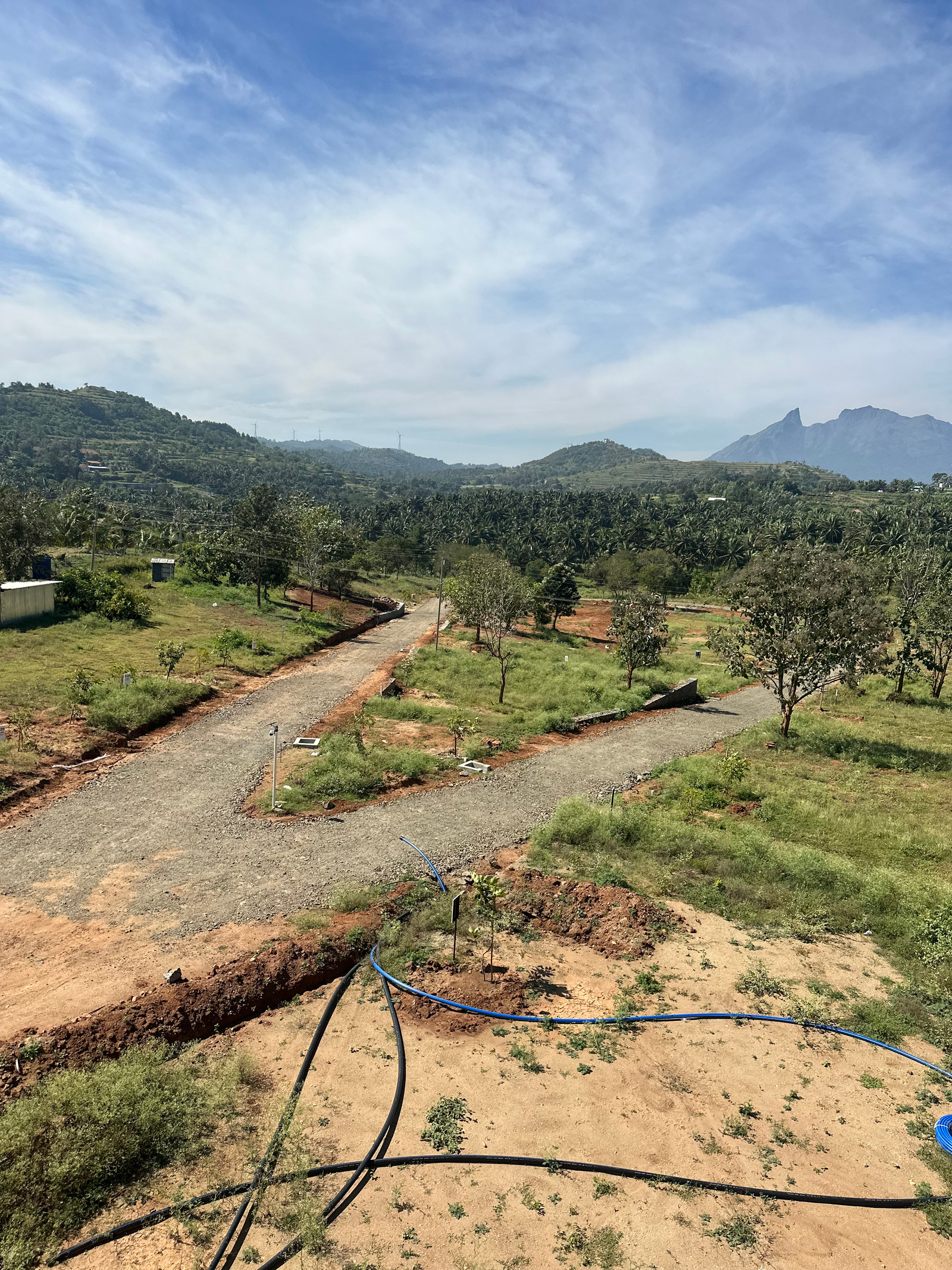 Actual aerial view of the Swadesha Eco Viva site